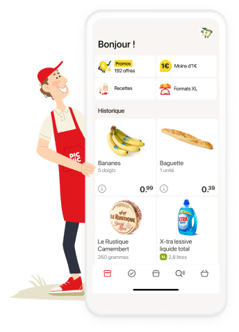 Picnic app - products in store