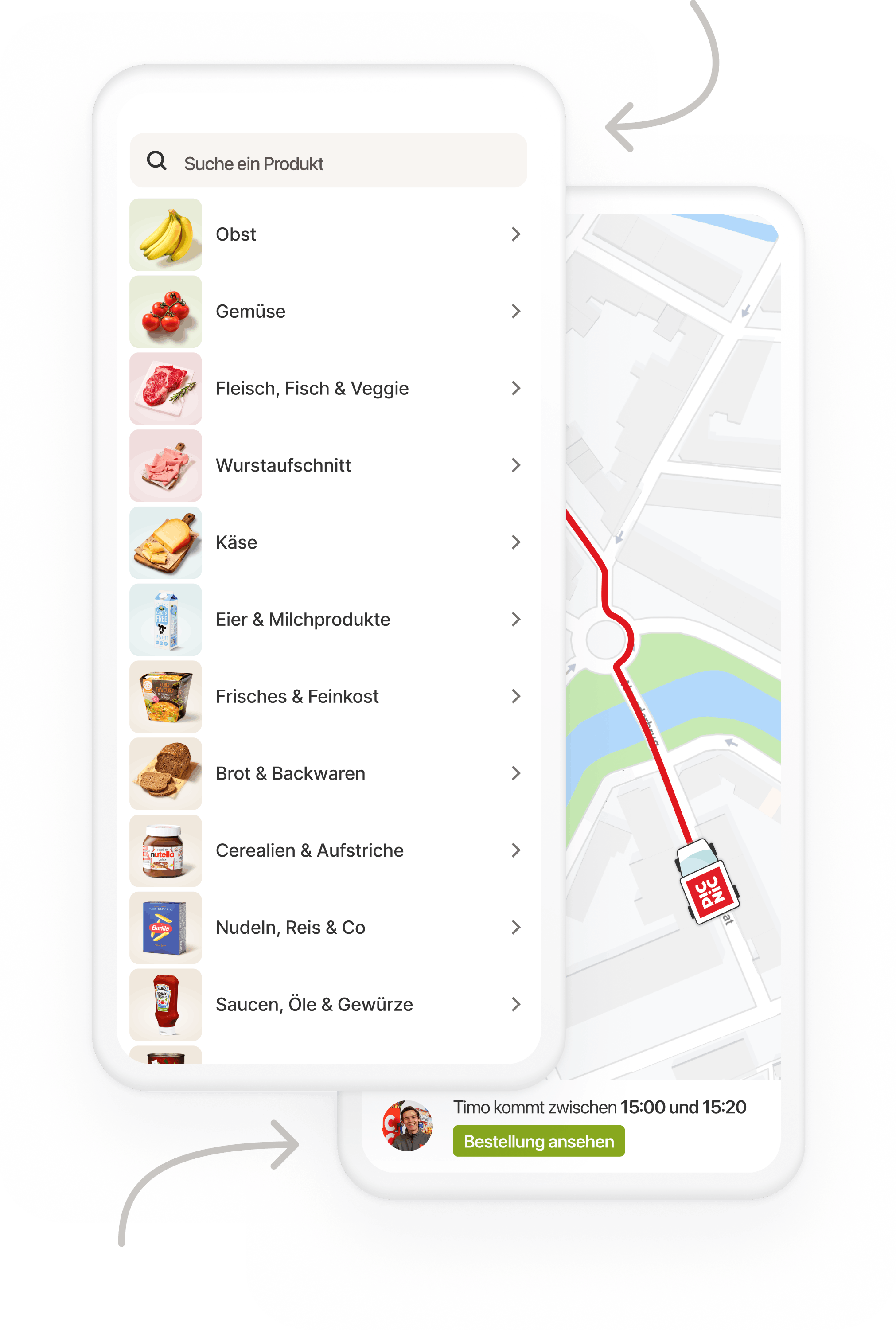 Verfolge deinen Bestellstatus in der Picnic App.
