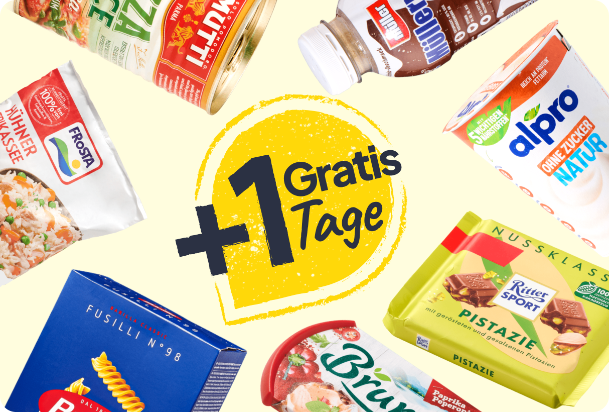 Kennst du schon die +1 Gratis-Tage?